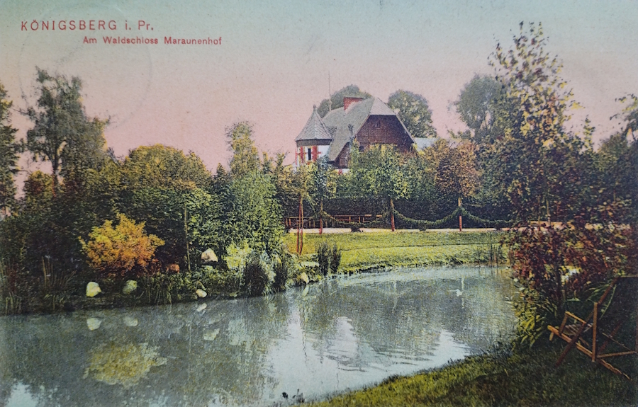 Ресторан Waldschlößchen Maraunenhof на открытке