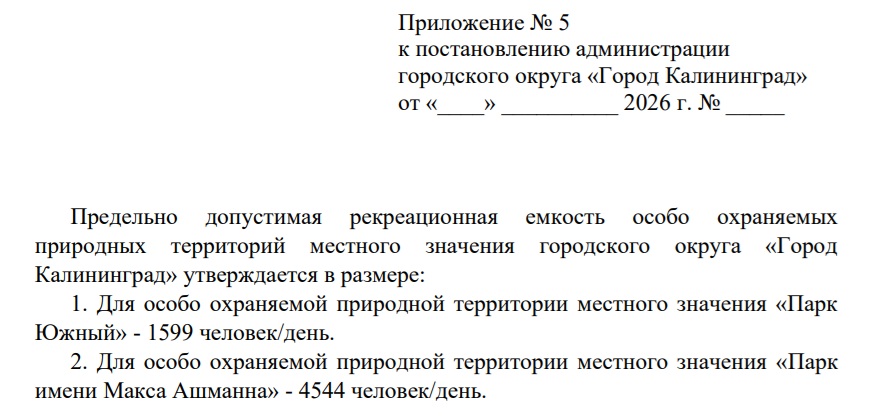 Проект рекреационной ёмкости Южного парка и парка Макса Ашманна